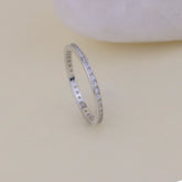 925 Sterling Silver Diamond Band Ring for Women